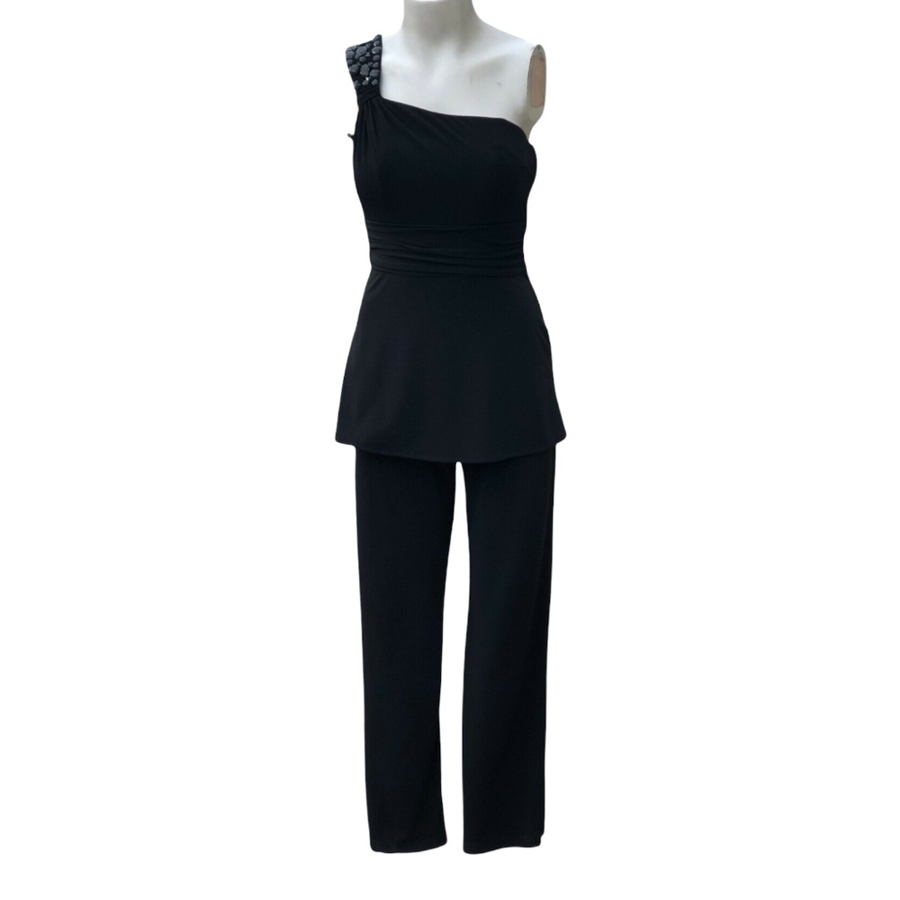 White House Black Market black jeweled jumpsuit 2